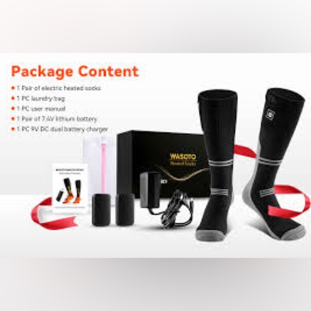 Heated Black Socks for Men